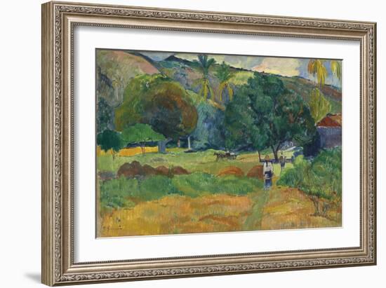 The Valley (Le Vallo), 1892-Paul Gauguin-Framed Giclee Print