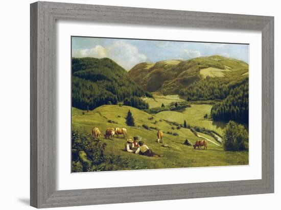 The Valley Near Sankt Blasien, 1882-Hans Thoma-Framed Giclee Print