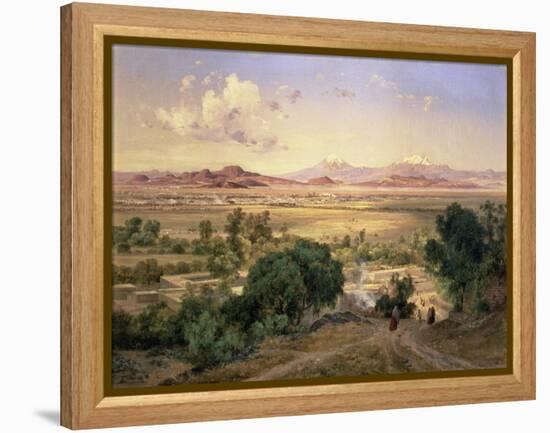 The Valley of Mexico from the Low Ridge of Tacubaya, 1894-Jose Velasco-Framed Premier Image Canvas