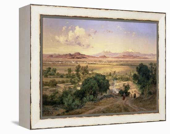 The Valley of Mexico from the Low Ridge of Tacubaya, 1894-Jose Velasco-Framed Premier Image Canvas