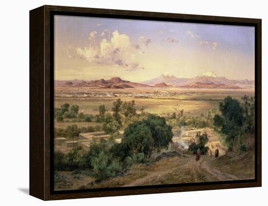 The Valley of Mexico from the Low Ridge of Tacubaya, 1894-Jose Velasco-Framed Premier Image Canvas