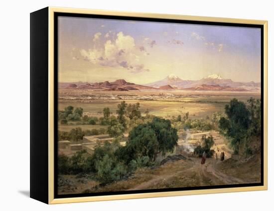 The Valley of Mexico from the Low Ridge of Tacubaya, 1894-Jose Velasco-Framed Premier Image Canvas