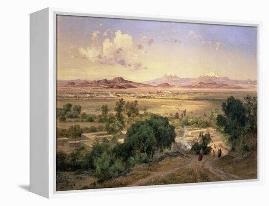 The Valley of Mexico from the Low Ridge of Tacubaya, 1894-Jose Velasco-Framed Premier Image Canvas