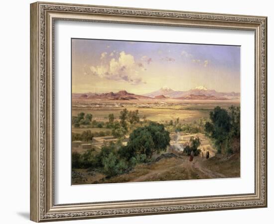 The Valley of Mexico from the Low Ridge of Tacubaya, 1894-Jose Velasco-Framed Giclee Print