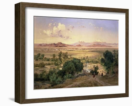 The Valley of Mexico from the Low Ridge of Tacubaya, 1894-Jose Velasco-Framed Giclee Print