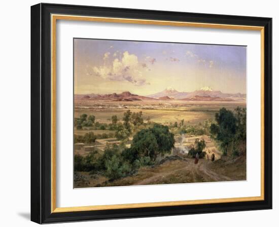 The Valley of Mexico from the Low Ridge of Tacubaya, 1894-Jose Velasco-Framed Giclee Print