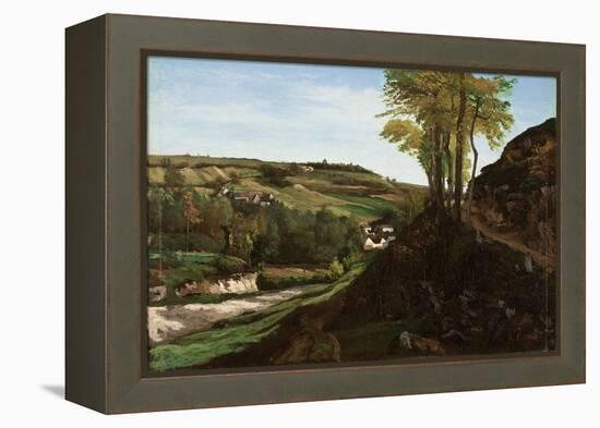 The Valley of Ornans, 1858-Gustave Courbet-Framed Premier Image Canvas