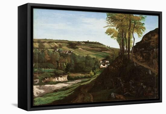The Valley of Ornans, 1858-Gustave Courbet-Framed Premier Image Canvas