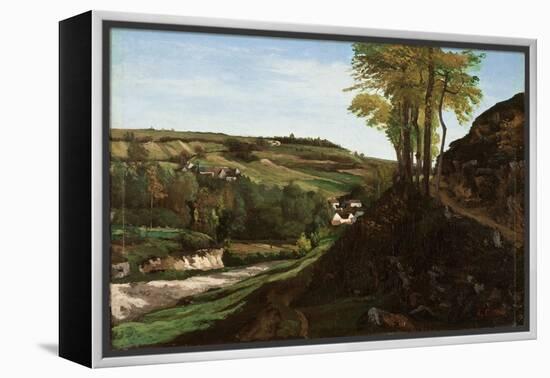 The Valley of Ornans, 1858-Gustave Courbet-Framed Premier Image Canvas