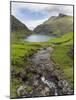 The valley of Saksun. Denmark, Faroe Islands-Martin Zwick-Mounted Photographic Print