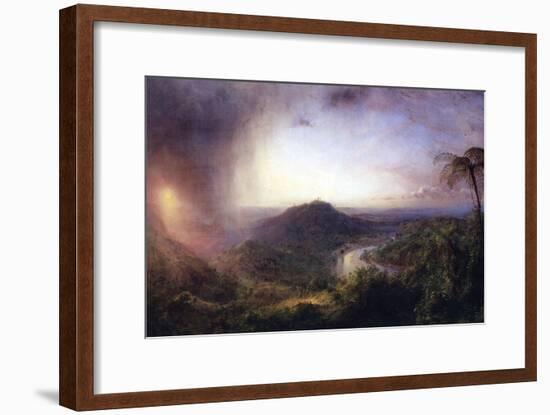 The Valley of St. Thomas, Jamaica-Frederic Edwin Church-Framed Art Print