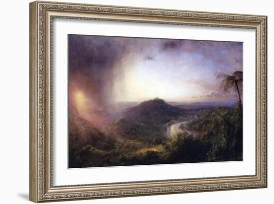 The Valley of St. Thomas, Jamaica-Frederic Edwin Church-Framed Art Print