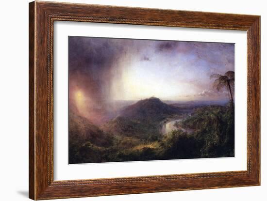 The Valley of St. Thomas, Jamaica-Frederic Edwin Church-Framed Art Print