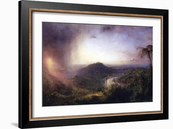 The Valley of St. Thomas, Jamaica-Frederic Edwin Church-Framed Art Print