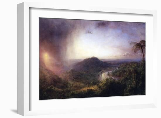 The Valley of St. Thomas, Jamaica-Frederic Edwin Church-Framed Art Print