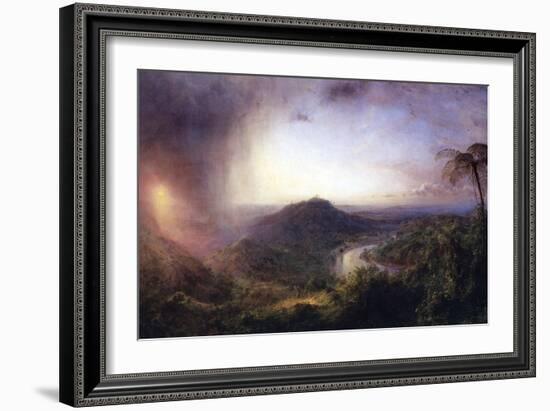 The Valley of St. Thomas, Jamaica-Frederic Edwin Church-Framed Art Print