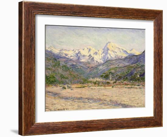 The Valley of the Nervia, 1884-Claude Monet-Framed Giclee Print