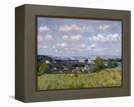 The Valley of the Seine at Saint-Cloud, 1875-Alfred Sisley-Framed Premier Image Canvas