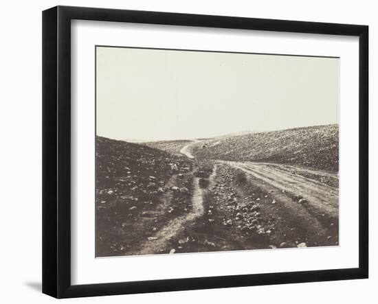 The Valley of the Shadow of Death (vallée de l'ombre et de la mort)-Roger Fenton-Framed Giclee Print