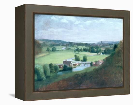 The Valley of the Stour with Dedham in the Distance, 1836-37-John Constable-Framed Premier Image Canvas