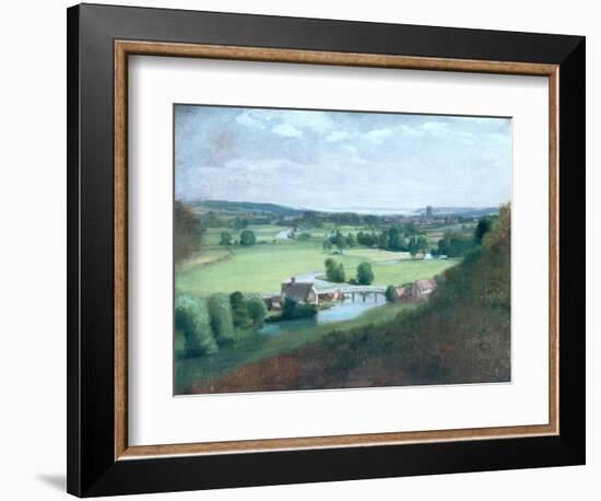 The Valley of the Stour with Dedham in the Distance, 1836-37-John Constable-Framed Giclee Print