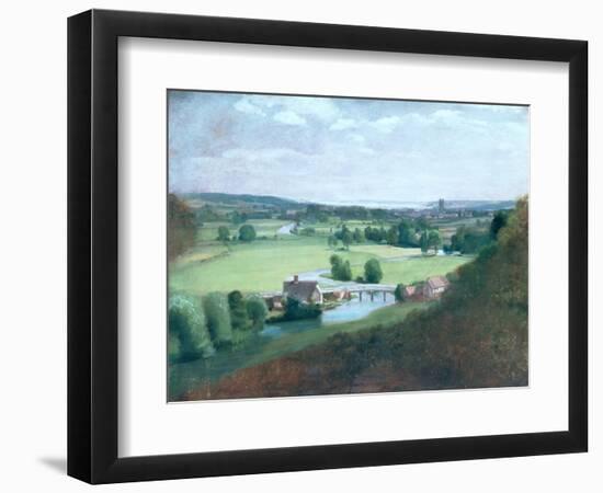 The Valley of the Stour with Dedham in the Distance, 1836-37-John Constable-Framed Giclee Print