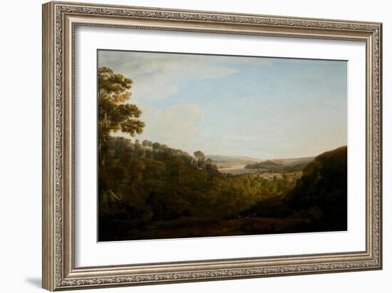 The Valley of the Teign, Devonshire, 1780 (Oil on Canvas)-Francis Towne-Framed Giclee Print