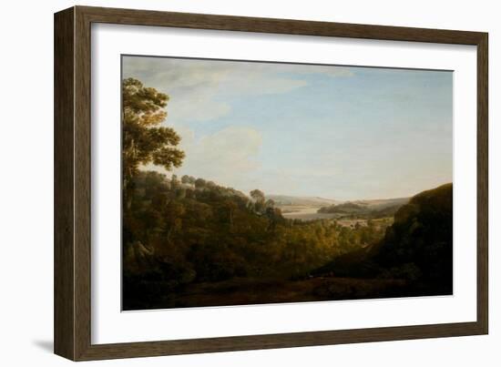 The Valley of the Teign, Devonshire, 1780 (Oil on Canvas)-Francis Towne-Framed Giclee Print