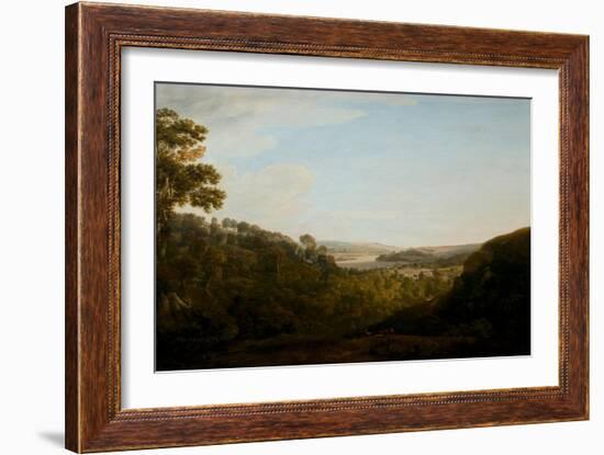 The Valley of the Teign, Devonshire, 1780 (Oil on Canvas)-Francis Towne-Framed Giclee Print