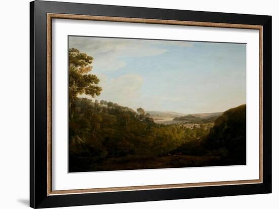The Valley of the Teign, Devonshire, 1780 (Oil on Canvas)-Francis Towne-Framed Giclee Print