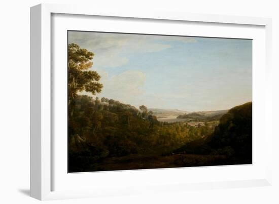 The Valley of the Teign, Devonshire, 1780 (Oil on Canvas)-Francis Towne-Framed Giclee Print