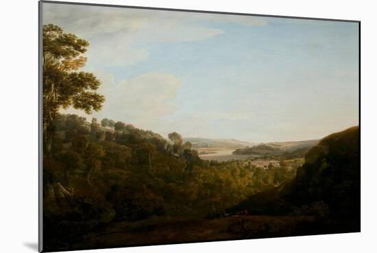 The Valley of the Teign, Devonshire, 1780 (Oil on Canvas)-Francis Towne-Mounted Giclee Print