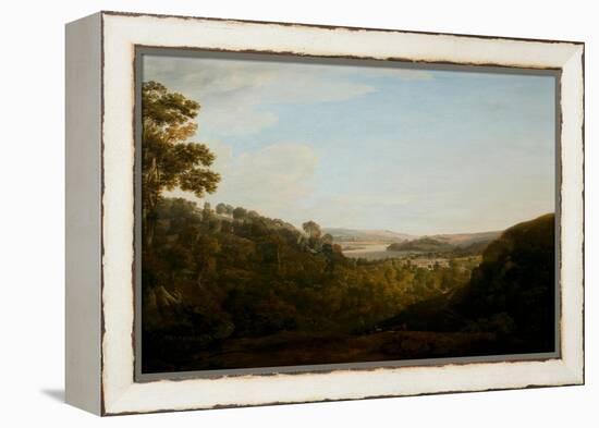 The Valley of the Teign, Devonshire, 1780 (Oil on Canvas)-Francis Towne-Framed Premier Image Canvas