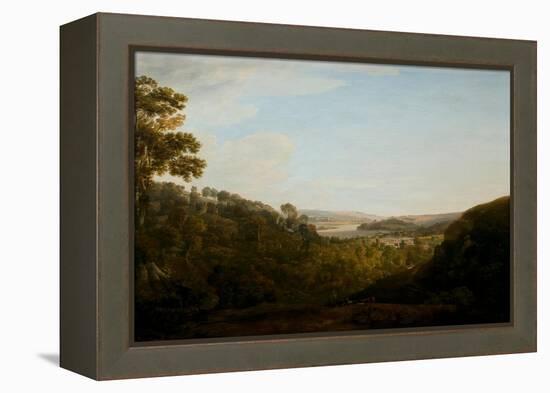 The Valley of the Teign, Devonshire, 1780 (Oil on Canvas)-Francis Towne-Framed Premier Image Canvas