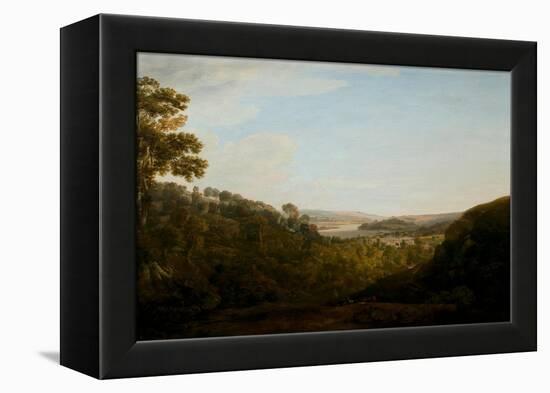 The Valley of the Teign, Devonshire, 1780 (Oil on Canvas)-Francis Towne-Framed Premier Image Canvas