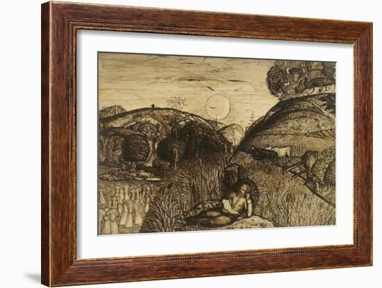The Valley Thick with Corn-Samuel Palmer-Framed Giclee Print