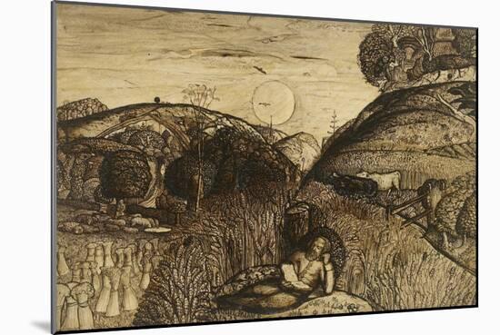 The Valley Thick with Corn-Samuel Palmer-Mounted Giclee Print