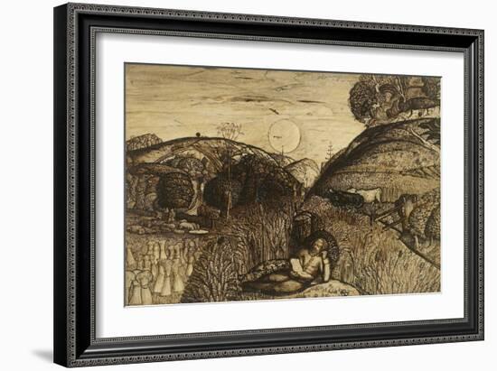 The Valley Thick with Corn-Samuel Palmer-Framed Giclee Print