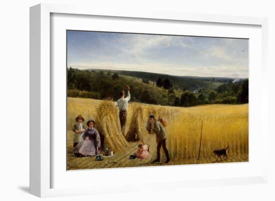 The Valleys also Stand Thick with Corn, 1865 (Oil on Canvas)-Richard Redgrave-Framed Giclee Print