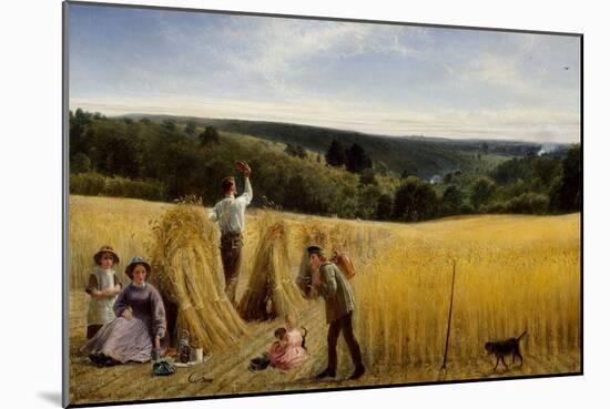 The Valleys also Stand Thick with Corn, 1865 (Oil on Canvas)-Richard Redgrave-Mounted Giclee Print