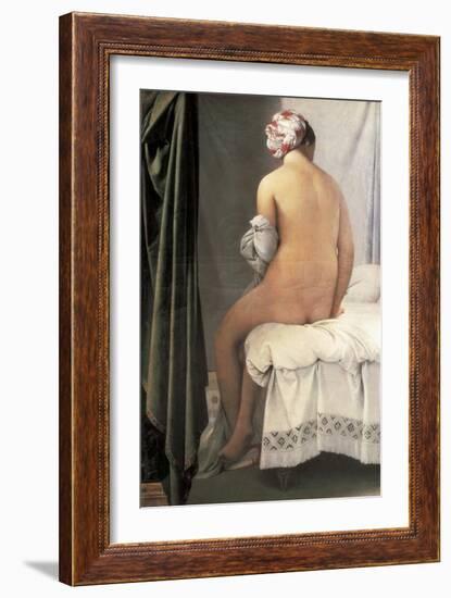 The Valpinçon Bather (La Baigneuse, Dite La Baigneuse De Valpinçon)-Jean-Auguste-Dominique Ingres-Framed Art Print