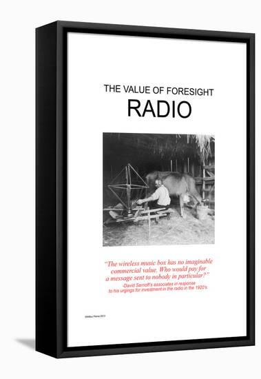 The Value Of Foresight: Radio-Wilbur Pierce-Framed Stretched Canvas