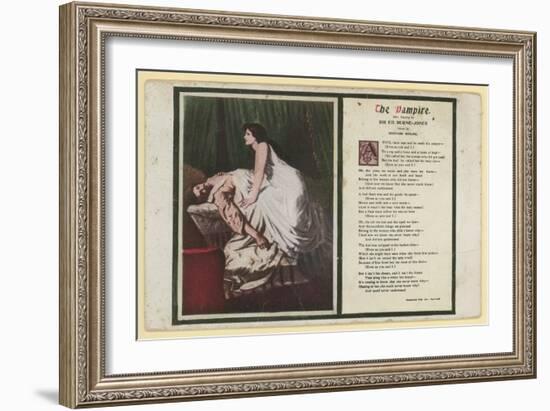 The Vampire by Rudyard Kipling-Edward Burne-Jones-Framed Giclee Print