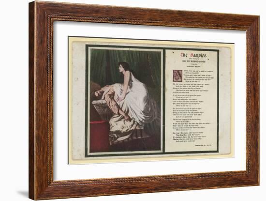 The Vampire by Rudyard Kipling-Edward Burne-Jones-Framed Giclee Print