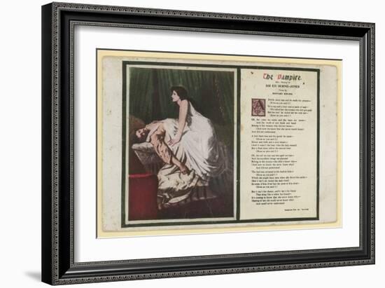 The Vampire by Rudyard Kipling-Edward Burne-Jones-Framed Giclee Print