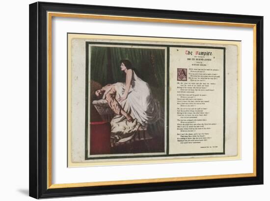 The Vampire by Rudyard Kipling-Edward Burne-Jones-Framed Giclee Print