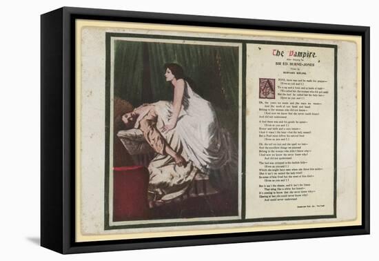 The Vampire by Rudyard Kipling-Edward Burne-Jones-Framed Premier Image Canvas