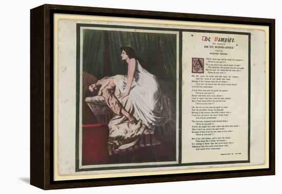 The Vampire by Rudyard Kipling-Edward Burne-Jones-Framed Premier Image Canvas