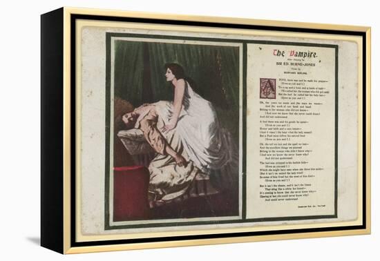 The Vampire by Rudyard Kipling-Edward Burne-Jones-Framed Premier Image Canvas