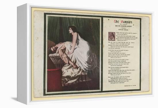 The Vampire by Rudyard Kipling-Edward Burne-Jones-Framed Premier Image Canvas